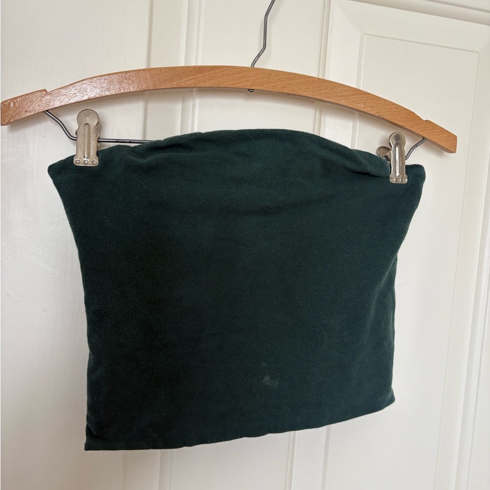 Brandy Melville Dark Green Tube Top